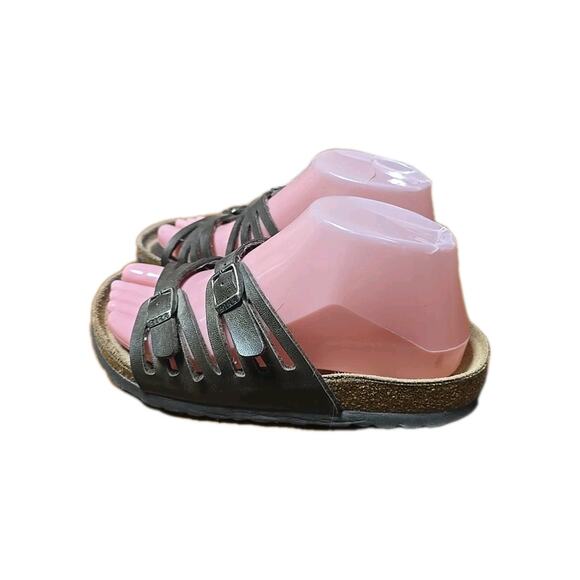 Birkenstock Granada Green Soft Footbed Slip On Slide Sandals Womans Size 36 - Picture 3 of 8